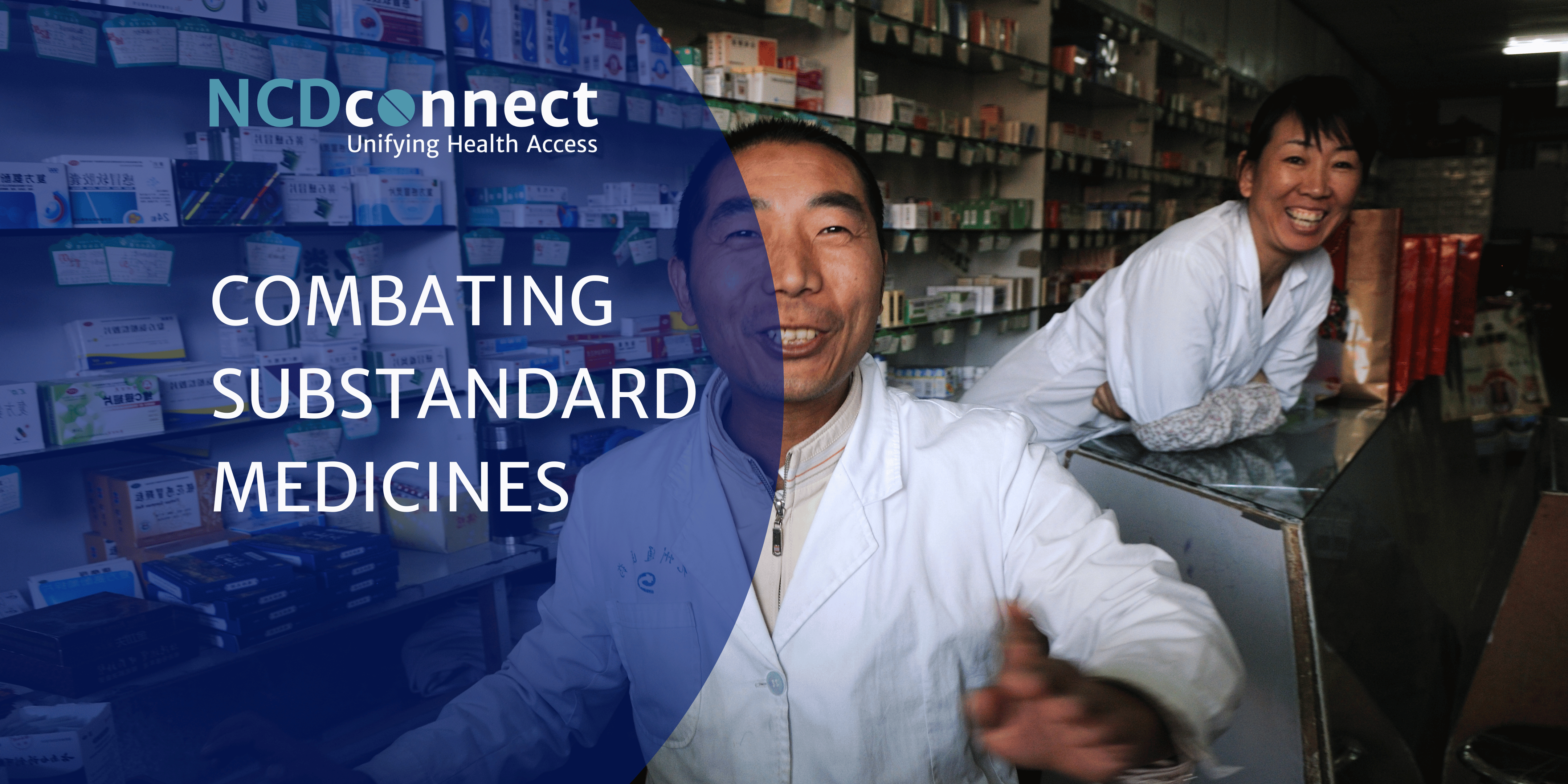 Picture of a pharmacist in a chinese pharmacy